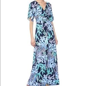 Lilly Pulitzer Parigi Maxi Dress Deep Indigo XXS